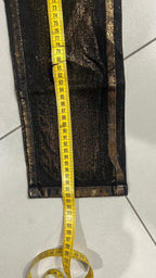 Denim Gold Straight / Slim Fit Black Low Waist (XS)