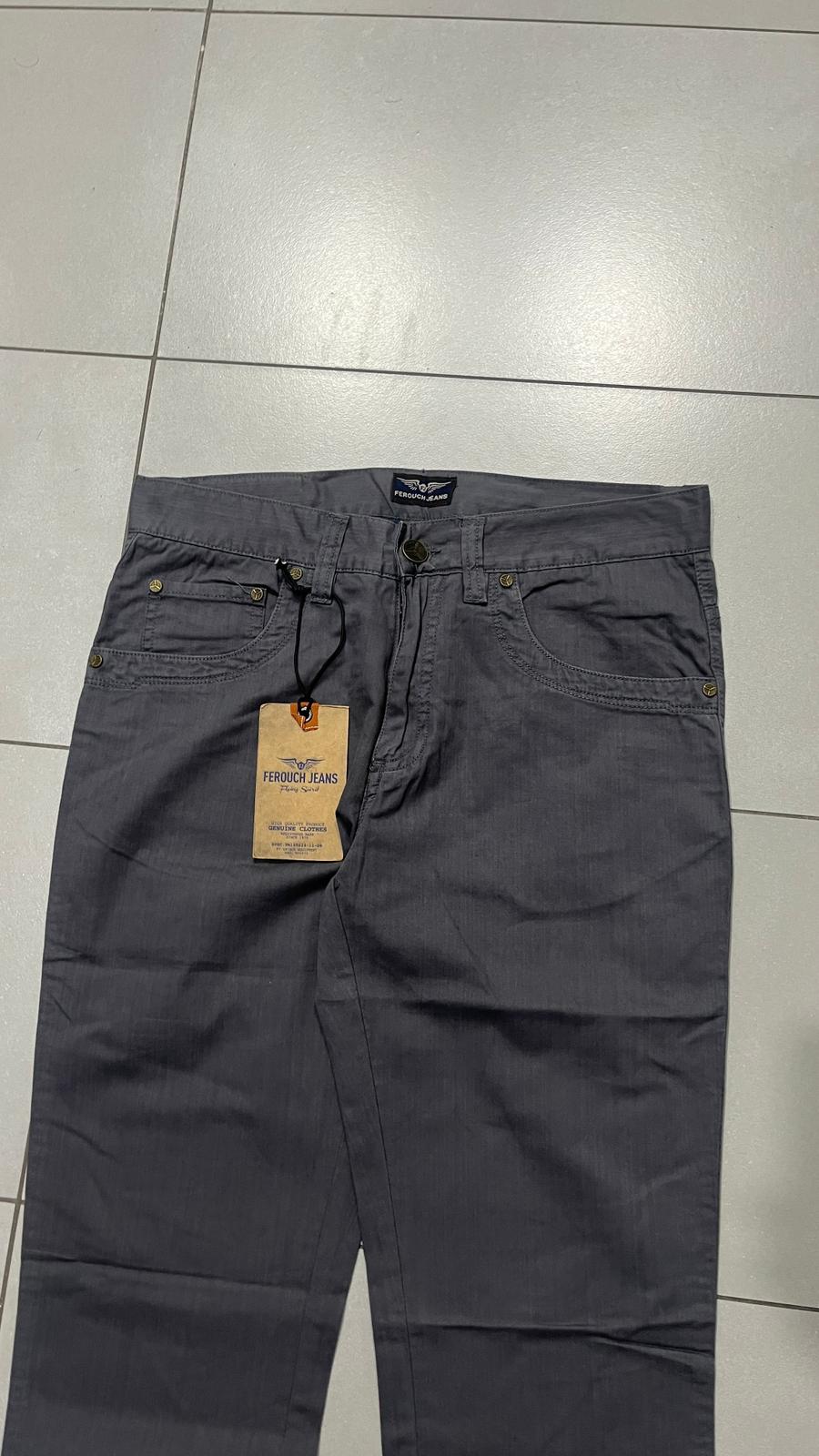 Gray Pants Straight Fit - Pantalone in Tessuto Leggero (M)