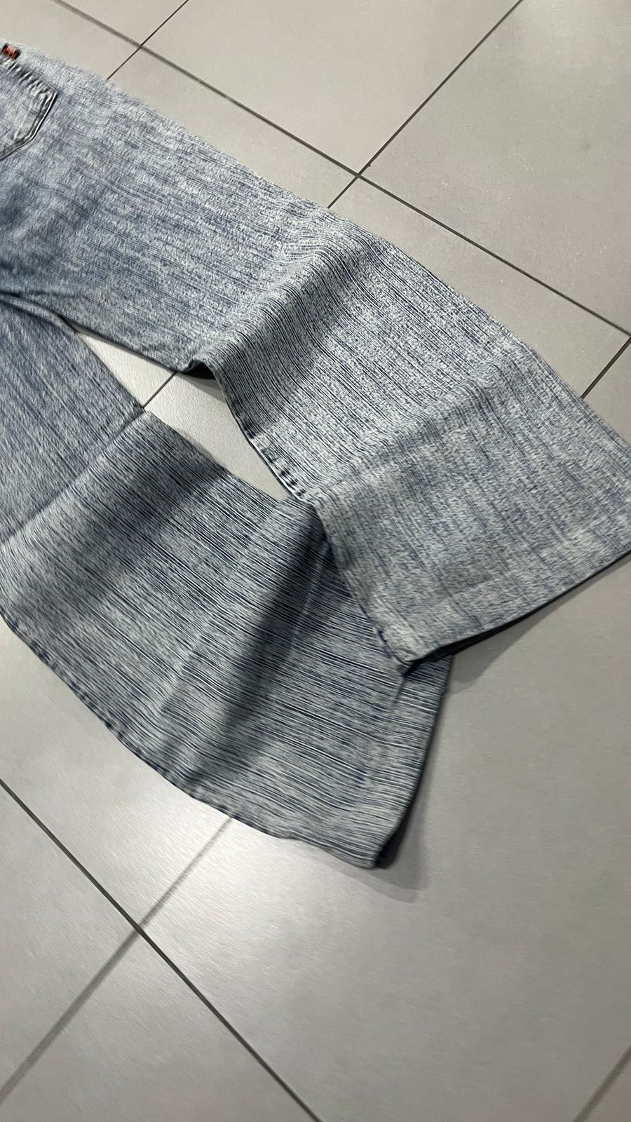 Denim Jeans Marble Flare Fit Y2K Vintage - Jeans Svasati (XS)