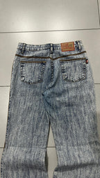 Denim Jeans Marble Flare Fit Y2K Vintage - Jeans Svasati (XS)