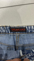 Denim Jeans Marble Flare Fit Y2K Vintage - Jeans Svasati (XS)