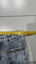 Denim Jeans Marble Flare Fit Y2K Vintage - Jeans Svasati (XS)