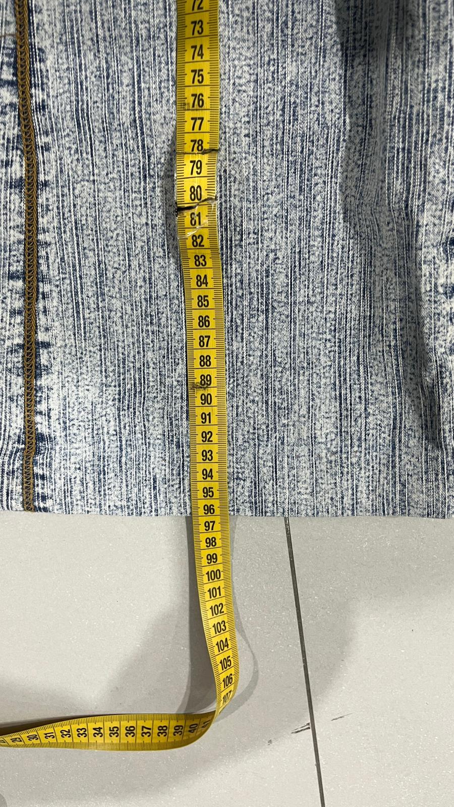 Denim Jeans Marble Flare Fit Y2K Vintage - Jeans Svasati (XS)