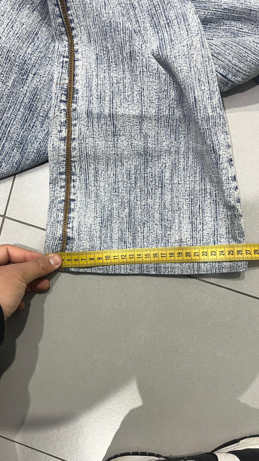 Denim Jeans Marble Flare Fit Y2K Vintage - Jeans Svasati (XS)
