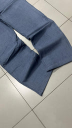 Silk Pants Baggy Fit Light Blue Vintage Y2K (L)