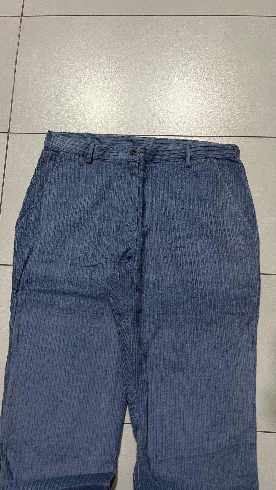 Silk Pants Baggy Fit Light Blue Vintage Y2K (L)