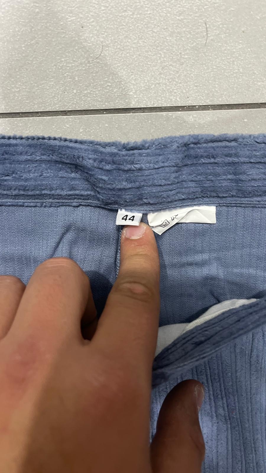 Silk Pants Baggy Fit Light Blue Vintage Y2K (L)