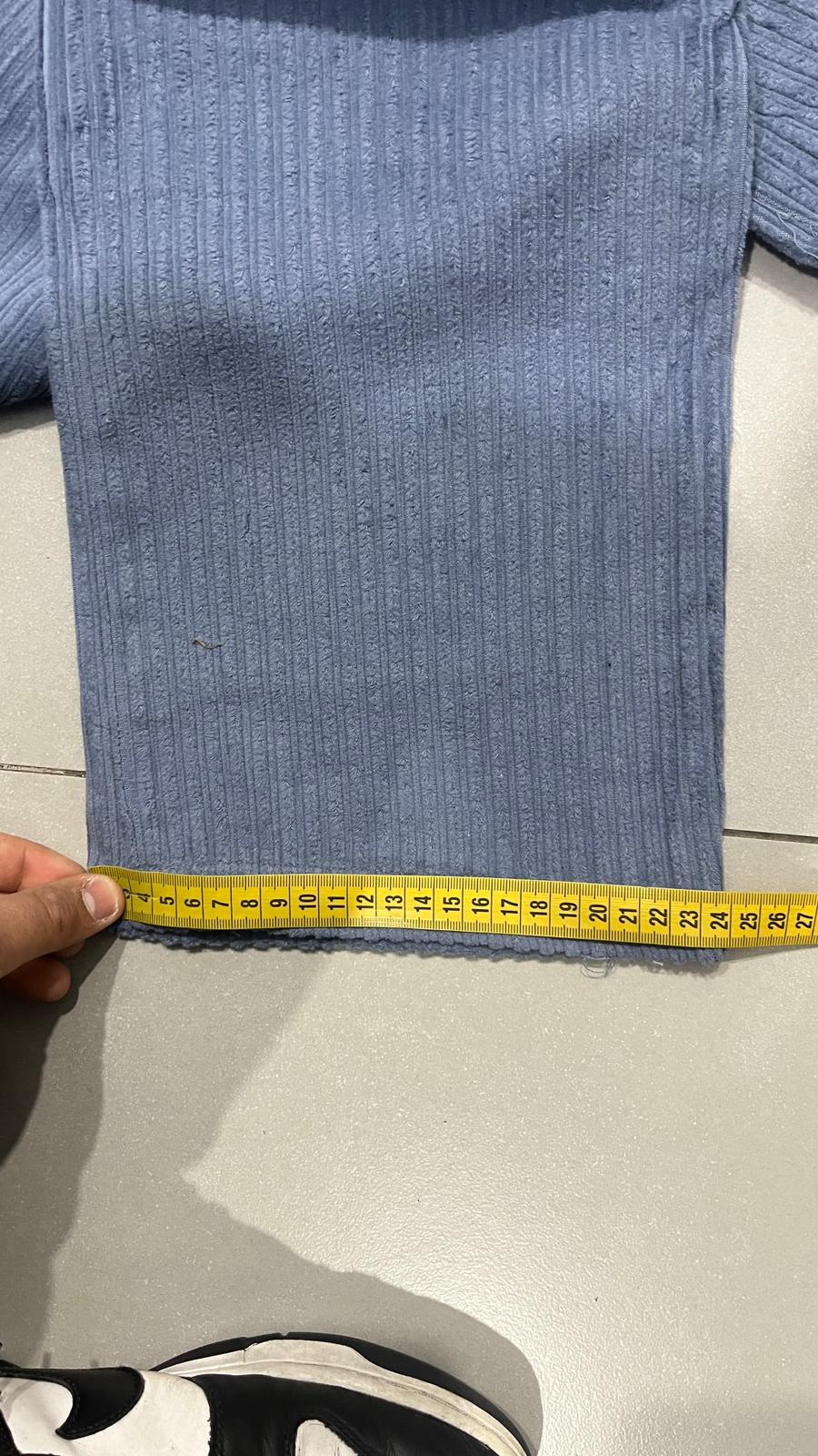 Silk Pants Baggy Fit Light Blue Vintage Y2K (L)