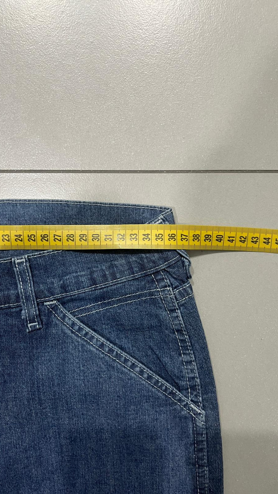 Denim Jeans Lee Carpenter Blu Baggy / Straight Fit (S)