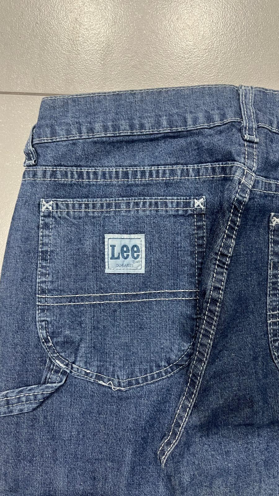 Denim Jeans Lee Carpenter Blu Baggy / Straight Fit (S)