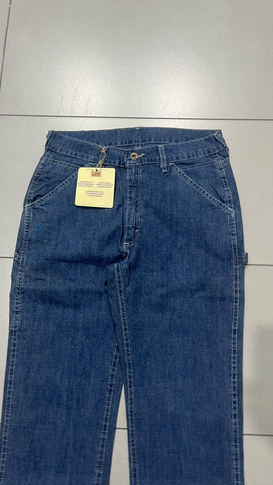 Denim Jeans Lee Carpenter Blu Baggy / Straight Fit (S)