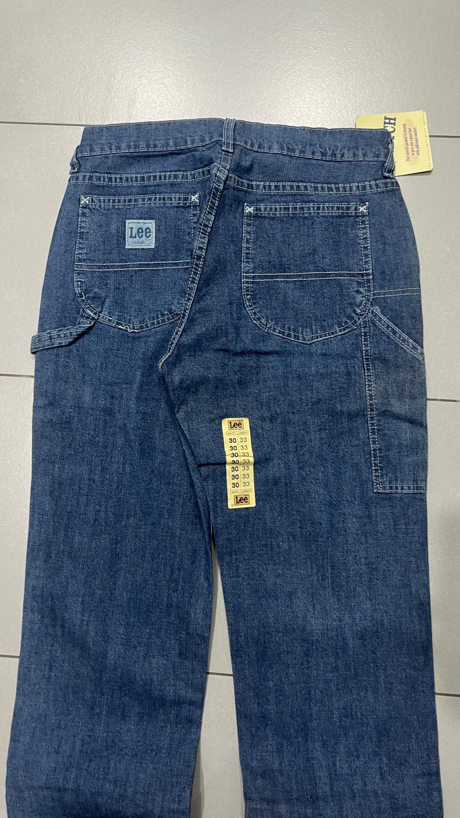 Denim Jeans Lee Carpenter Blu Baggy / Straight Fit (S)