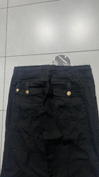 Baggy Pants Low Waist Baggy Fit Y2K Black (M) da Donna