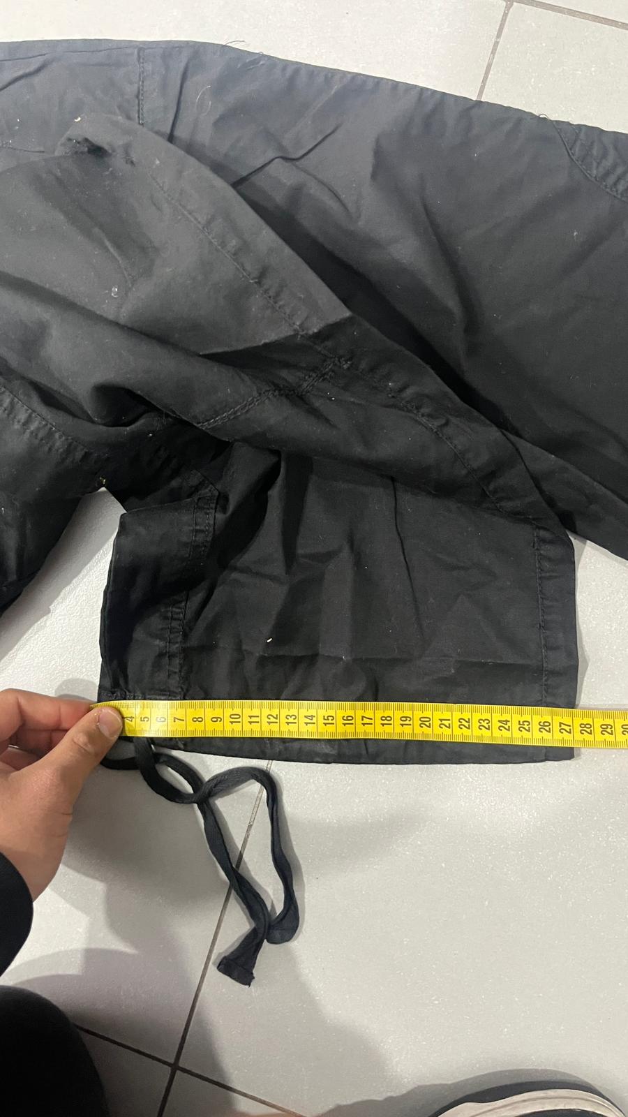 Baggy Pants Low Waist Baggy Fit Y2K Black (M) da Donna