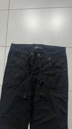 Baggy Pants Low Waist Baggy Fit Y2K Black (M) da Donna