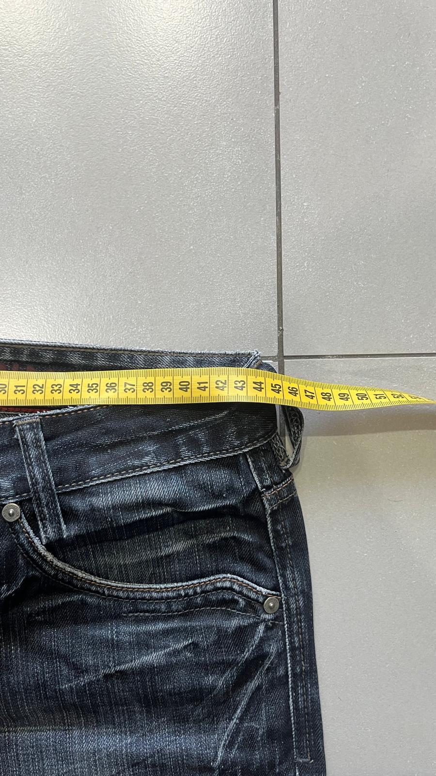Denim Jeans Tommy Hilfiger Dark Blue Straight Fit Vintage Y2K (L)