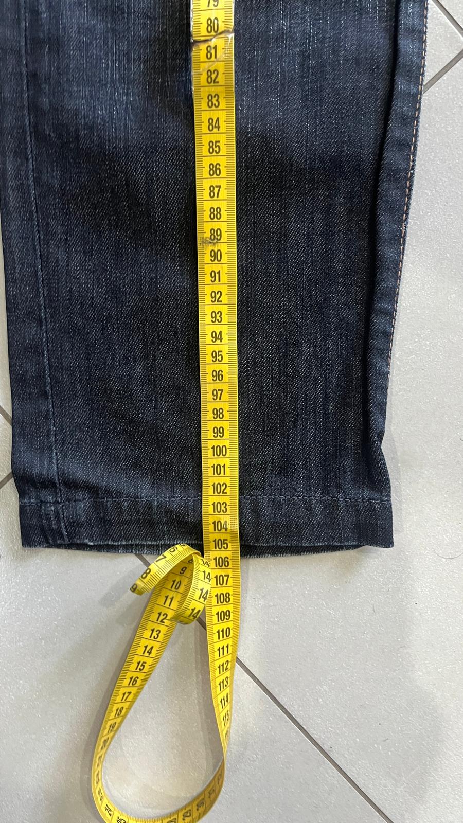 Denim Jeans Tommy Hilfiger Dark Blue Straight Fit Vintage Y2K (L)