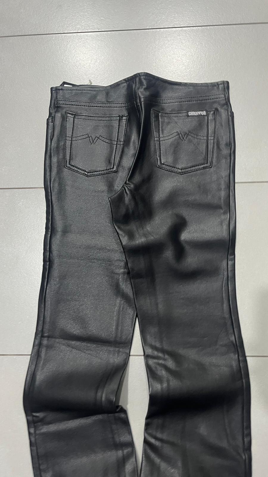 Real Leather Jeans - Pantaloni in Vera Pelle da Donna Bootcut Flare Fit (XS)