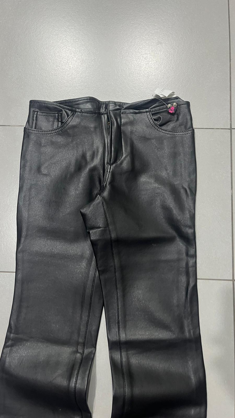 Real Leather Jeans - Pantaloni in Vera Pelle da Donna Bootcut Flare Fit (XS)