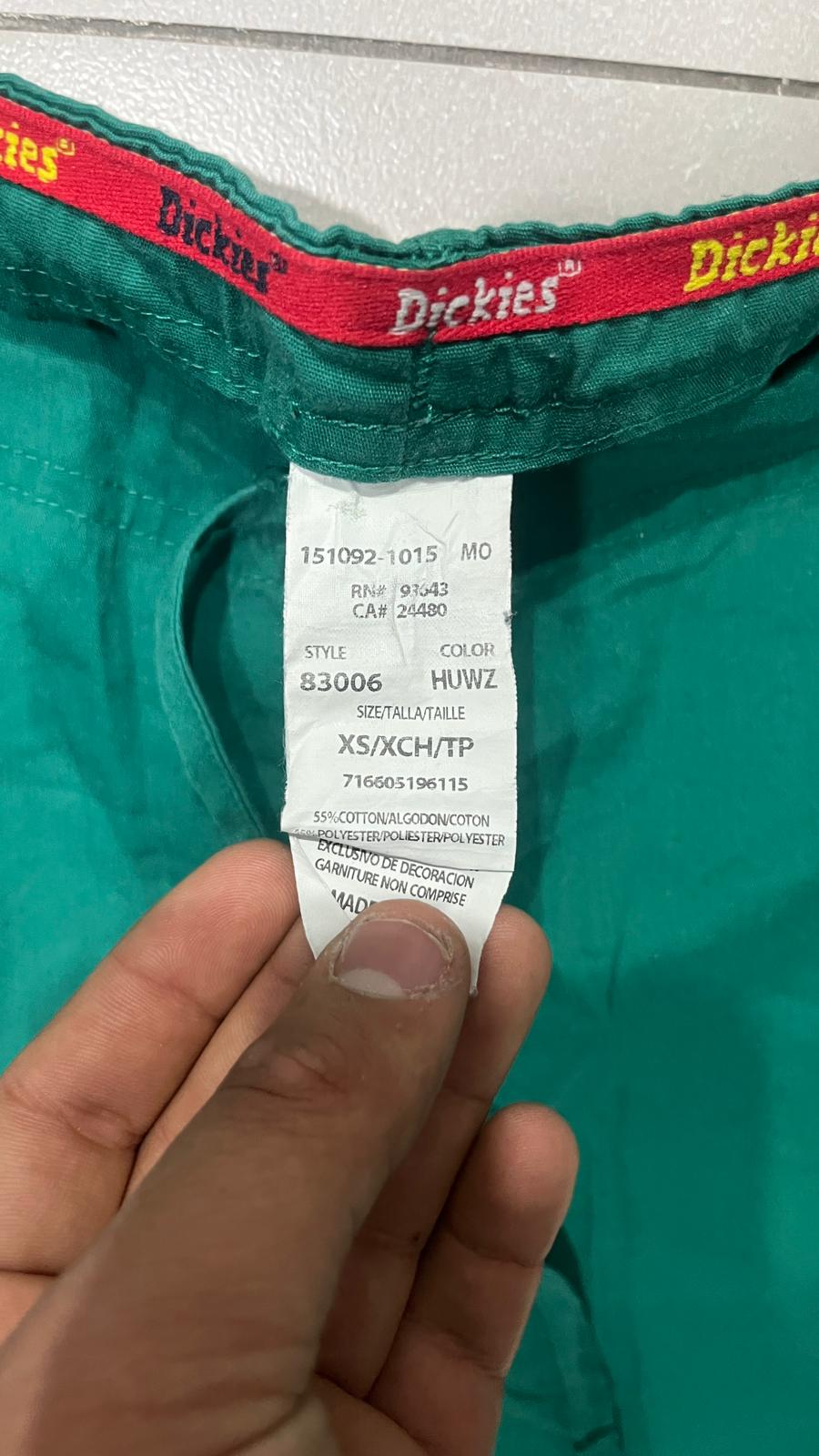 Cotton Pants Dickies Green (M) Straight Fit Vintage Y2K