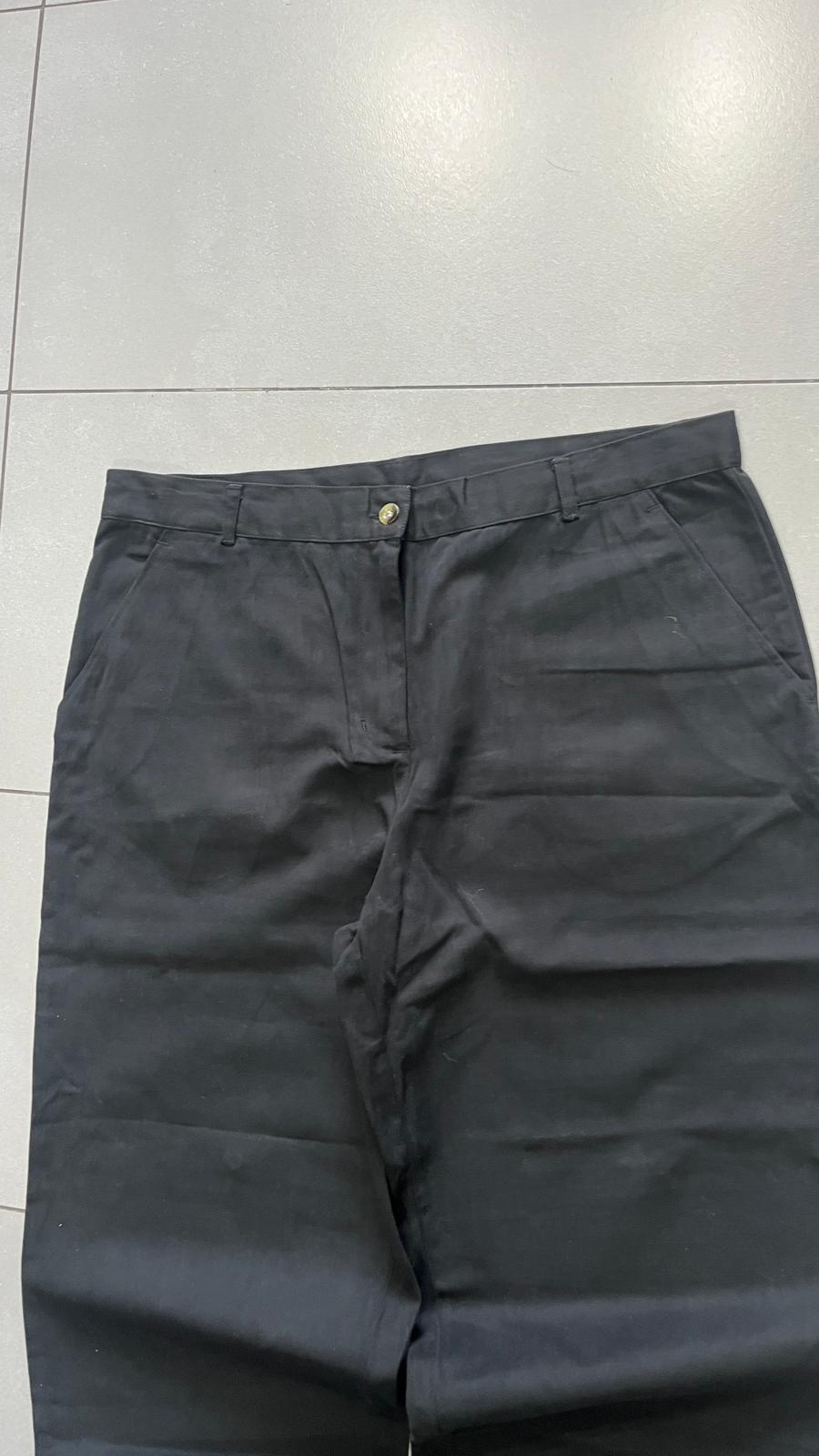 Pants Baggy Fit Black Vintage Y2K Cotton (XL)
