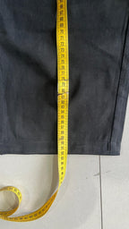 Pants Baggy Fit Black Vintage Y2K Cotton (XL)