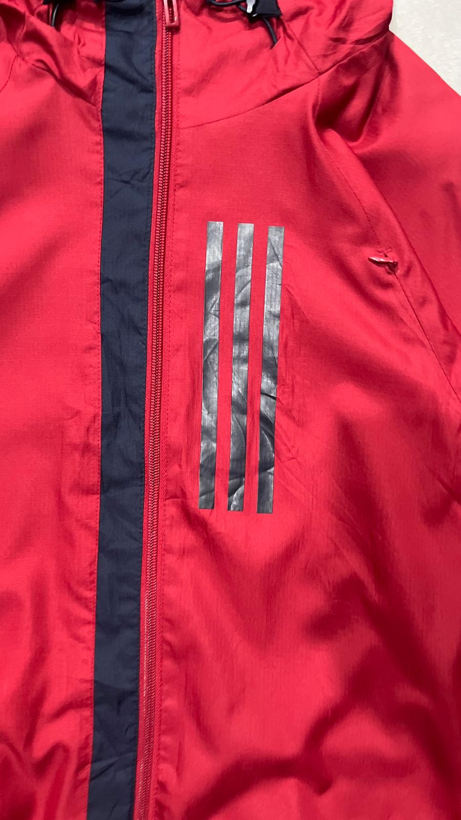 Adidas Track Jacket Rossa Uomo L Vintage Y2K Full Zip Sportiva Streetwear