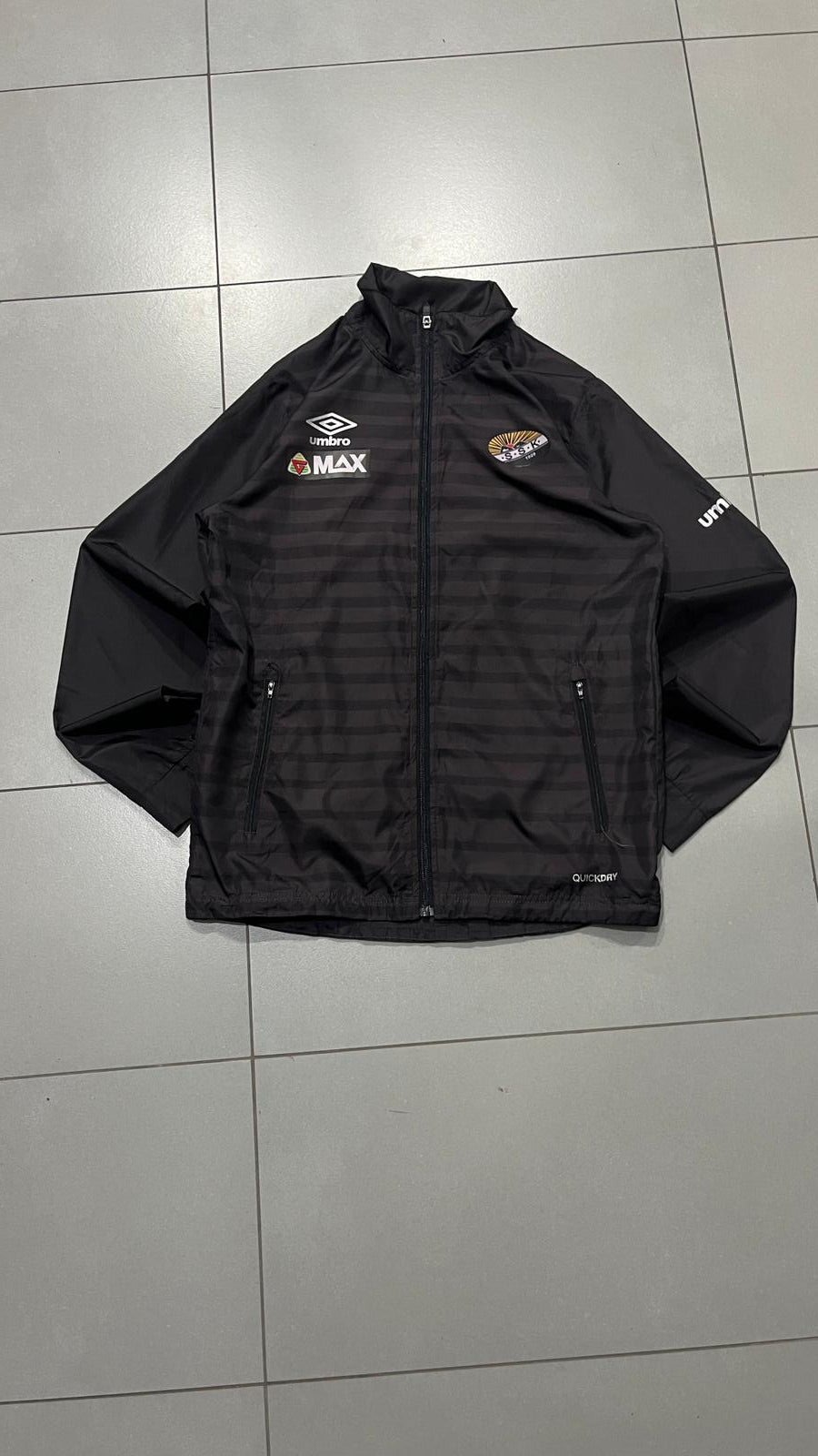 Umbro Track Jacket Marrone Vintage Uomo M/Y2K Zip Streetwear Retro
