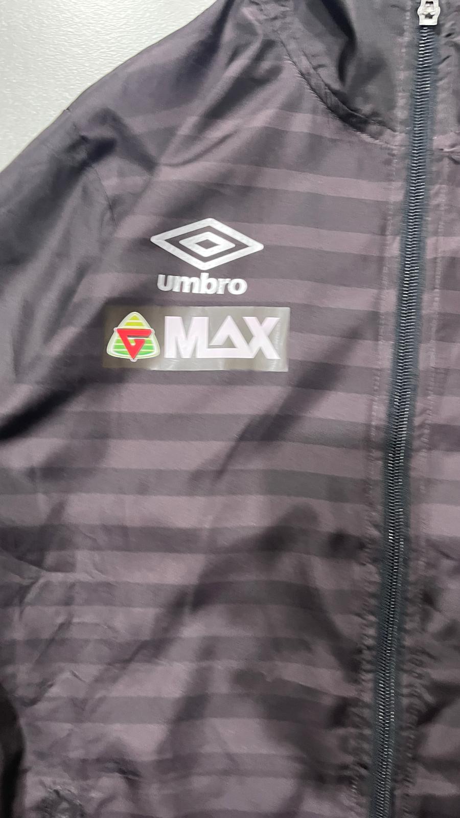 Umbro Track Jacket Marrone Vintage Uomo M/Y2K Zip Streetwear Retro