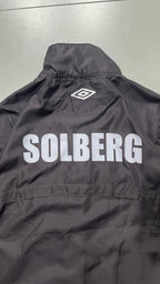 Umbro Track Jacket Marrone Vintage Uomo M/Y2K Zip Streetwear Retro