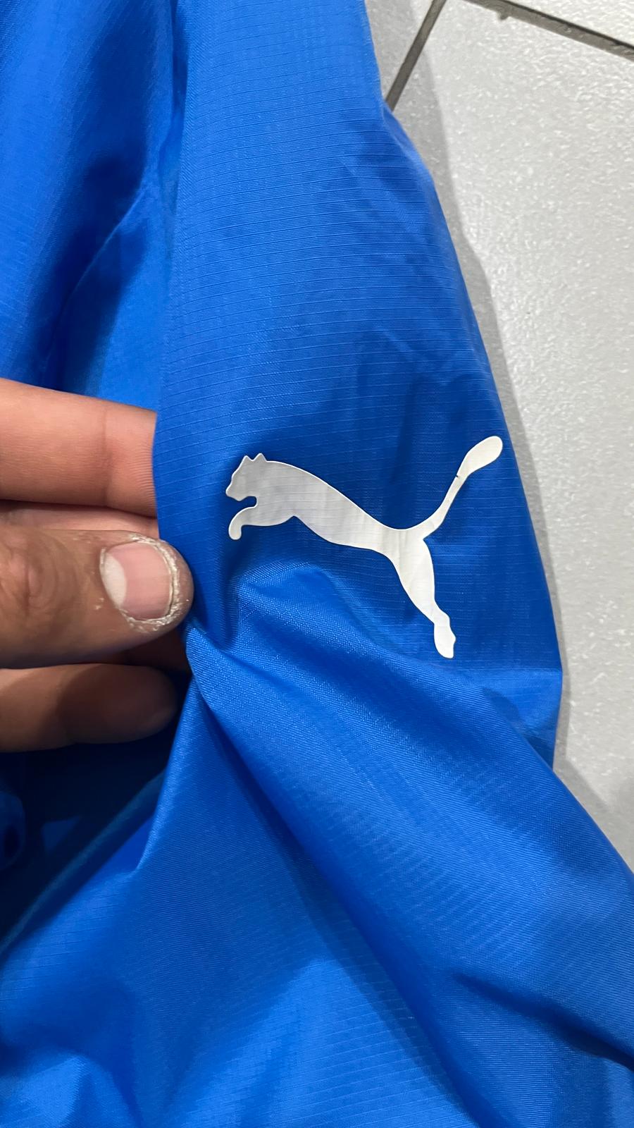 Puma Track Jacket Blu Uomo M Vintage Y2K Full Zip Streetwear Sportiva