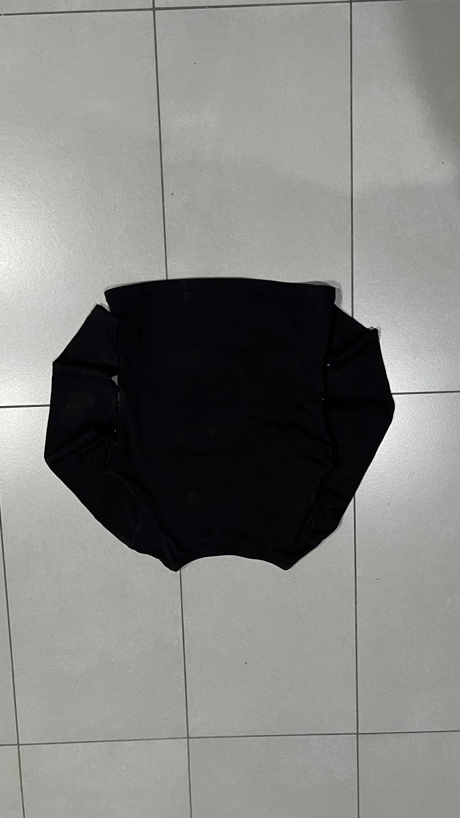Top D&G Dolce & Gabbana nero maniche lunghe logo taglia M