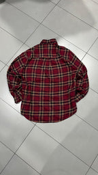 Camicia Chaps Ralph Lauren vintage tartan rossa oversize (L)