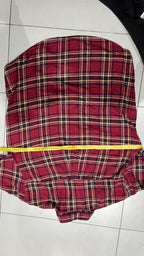 Camicia Chaps Ralph Lauren vintage tartan rossa oversize (L)