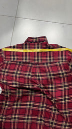 Camicia Chaps Ralph Lauren vintage tartan rossa oversize (L)