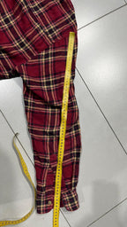 Camicia Chaps Ralph Lauren vintage tartan rossa oversize (L)
