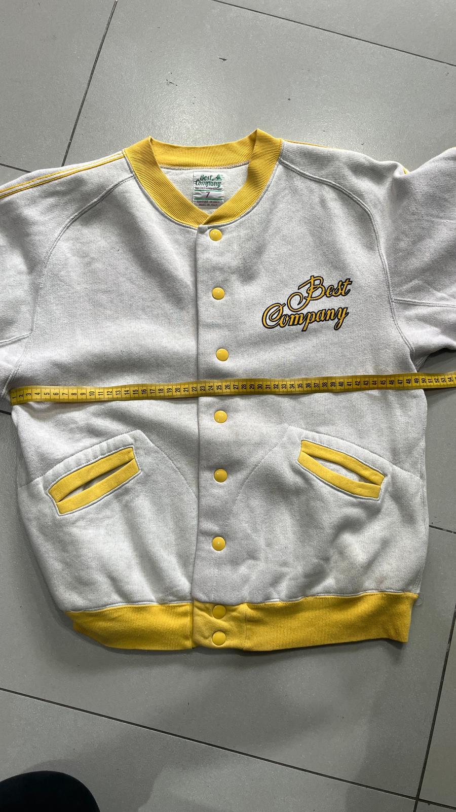 Bomber Best Company vintage Yacht Club California grigio giallo (M)