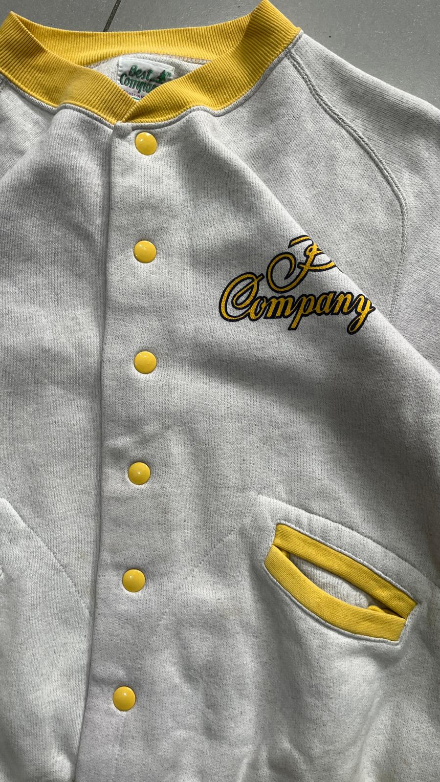 Bomber Best Company vintage Yacht Club California grigio giallo (M)