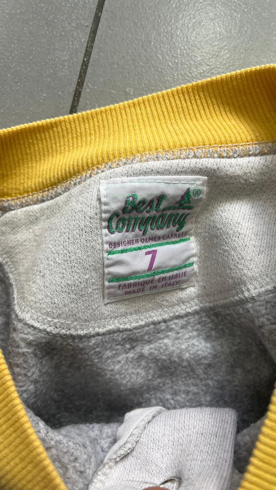 Bomber Best Company vintage Yacht Club California grigio giallo (M)