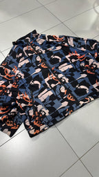 Giacca Reebok vintage fantasia astratta oversize Y2K (L)