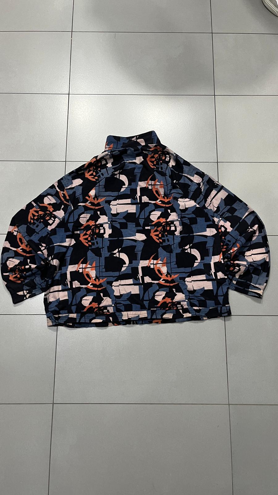 Giacca Reebok vintage fantasia astratta oversize Y2K (L)