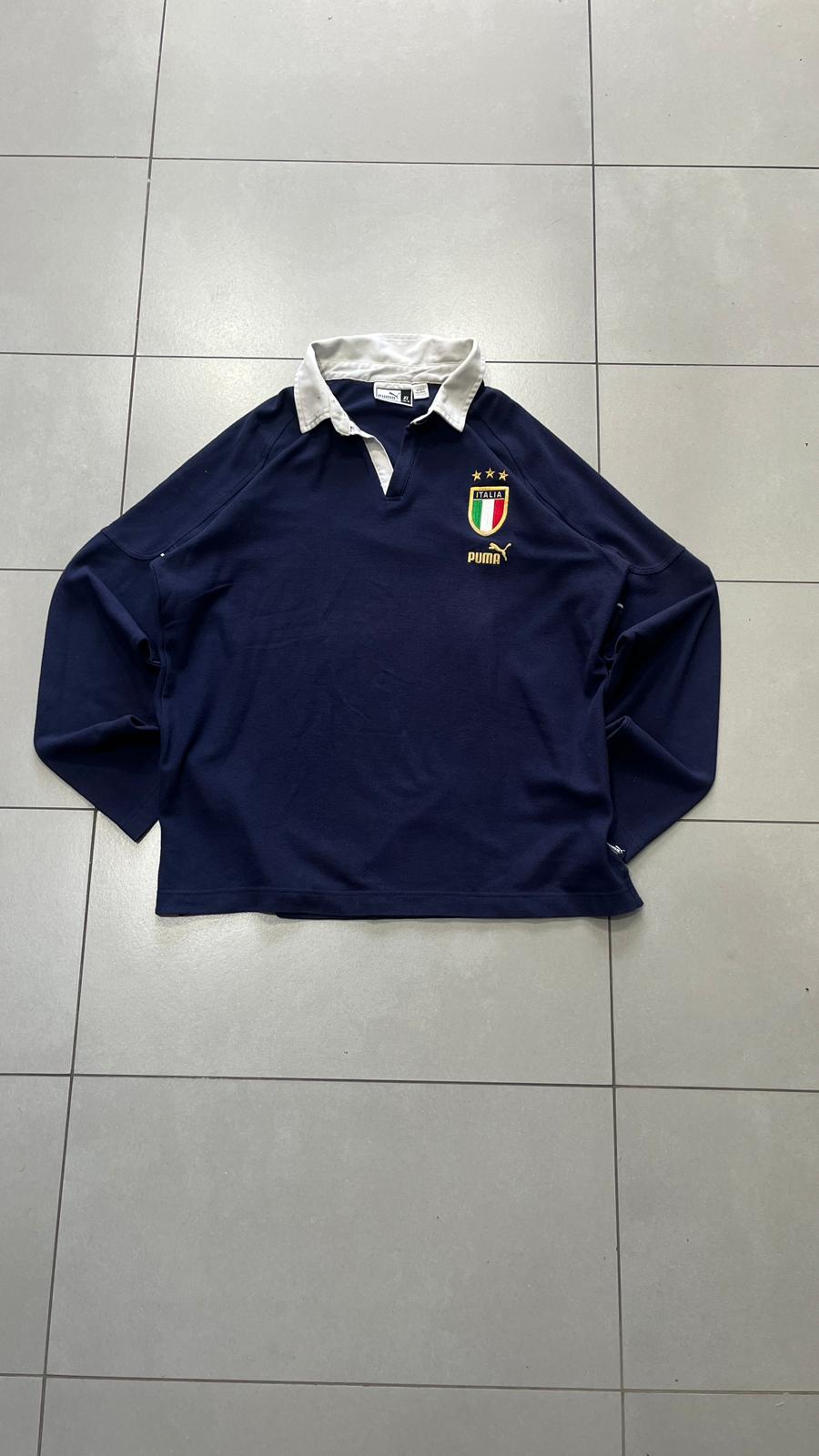 Polo Puma Italia vintage blu navy tg XL oversize