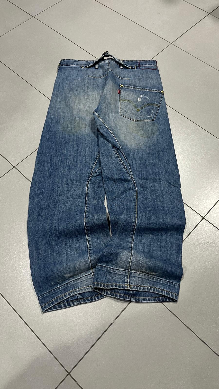 Jeans Levi’s Engineered uomo baggy wide leg denim Y2K vintage (L)
