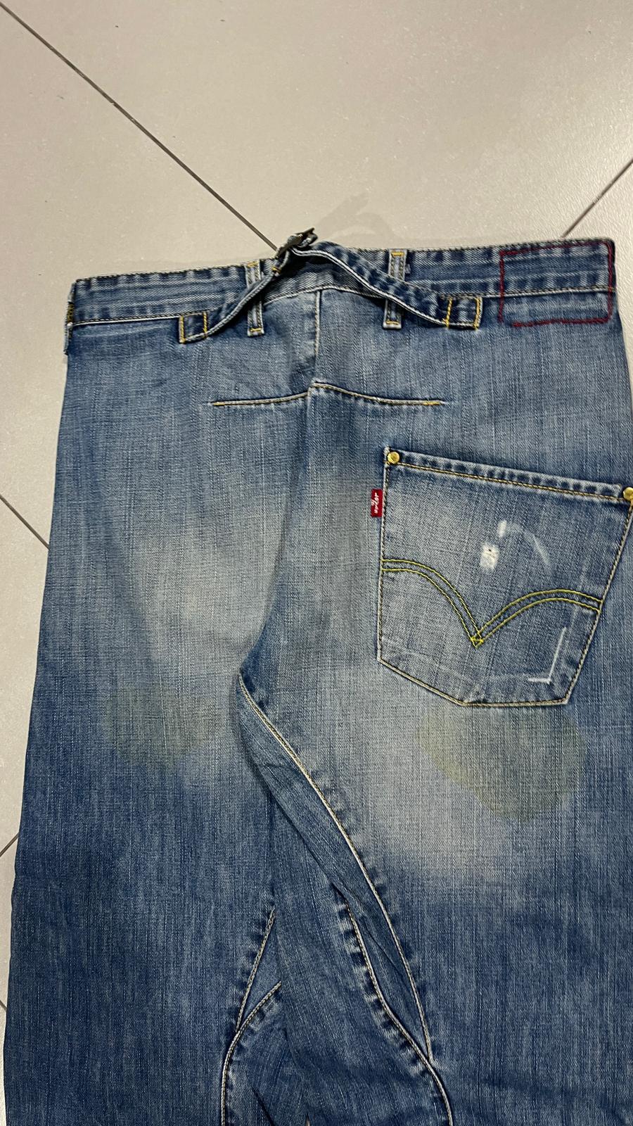 Jeans Levi’s Engineered uomo baggy wide leg denim Y2K vintage (L)