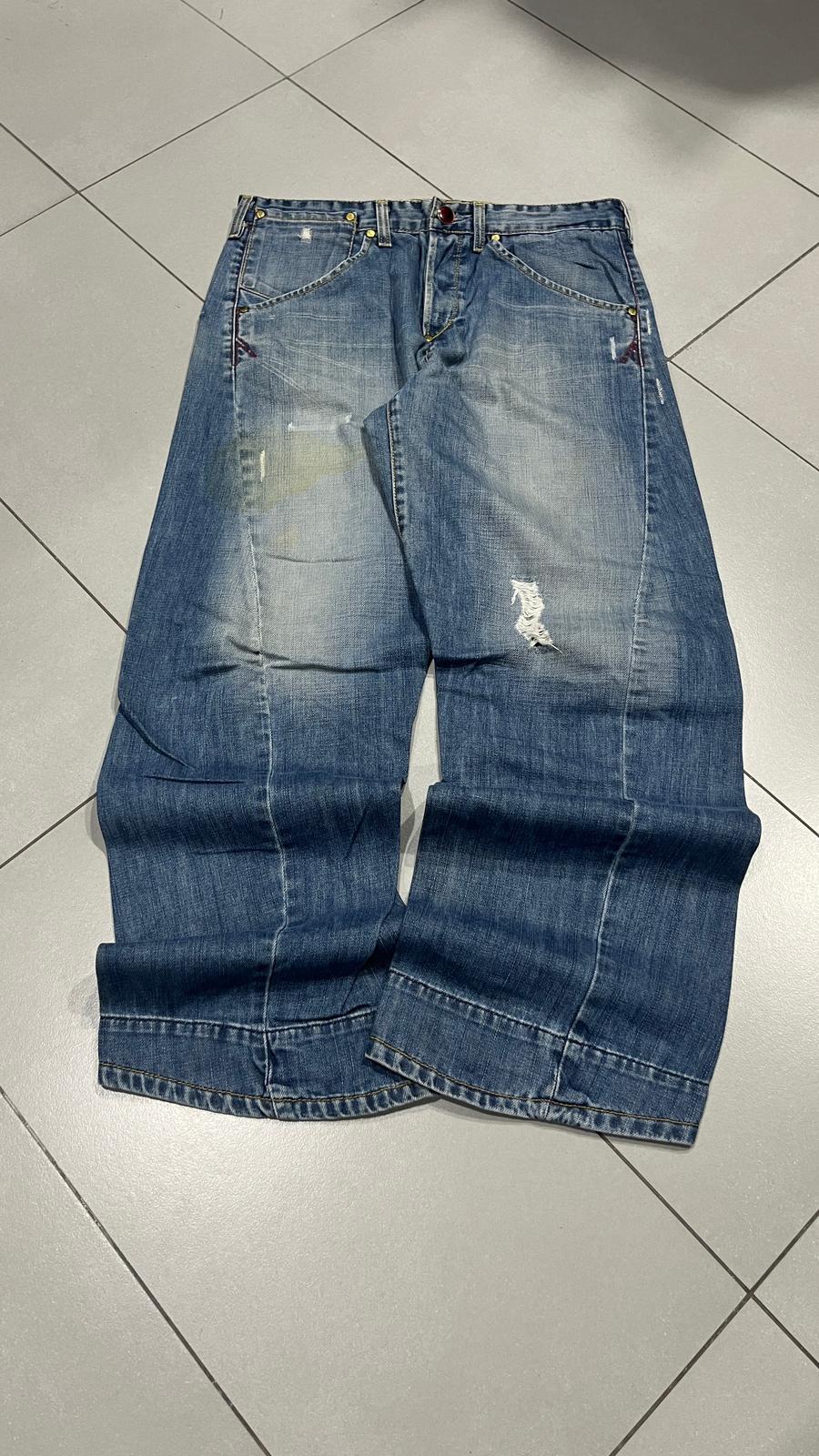 Jeans Levi’s Engineered uomo baggy wide leg denim Y2K vintage (L)