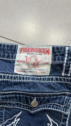 Jeans True Religion uomo baggy Billy Big T denim blu Y2K streetwear (M)