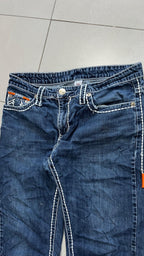 Jeans True Religion uomo baggy Billy Big T denim blu Y2K streetwear (M)