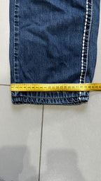 Jeans True Religion uomo baggy Billy Big T denim blu Y2K streetwear (M)