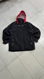 Giacca Tribord sailing uomo nera rossa tecnica impermeabile (M) Vintage Y2K Racing Jacket