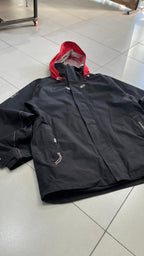Giacca Tribord sailing uomo nera rossa tecnica impermeabile (M) Vintage Y2K Racing Jacket